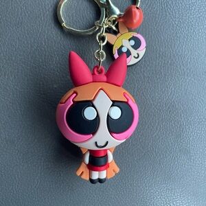 Powerpuff Girls Keychain NWT Cartoon Network Anime Accessory bsg tag